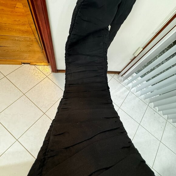 ZAM BARRETT Silk Layered Ruched "Cocoon" Jeans sz. 46 MSRP$450 - Picture 8 of 13